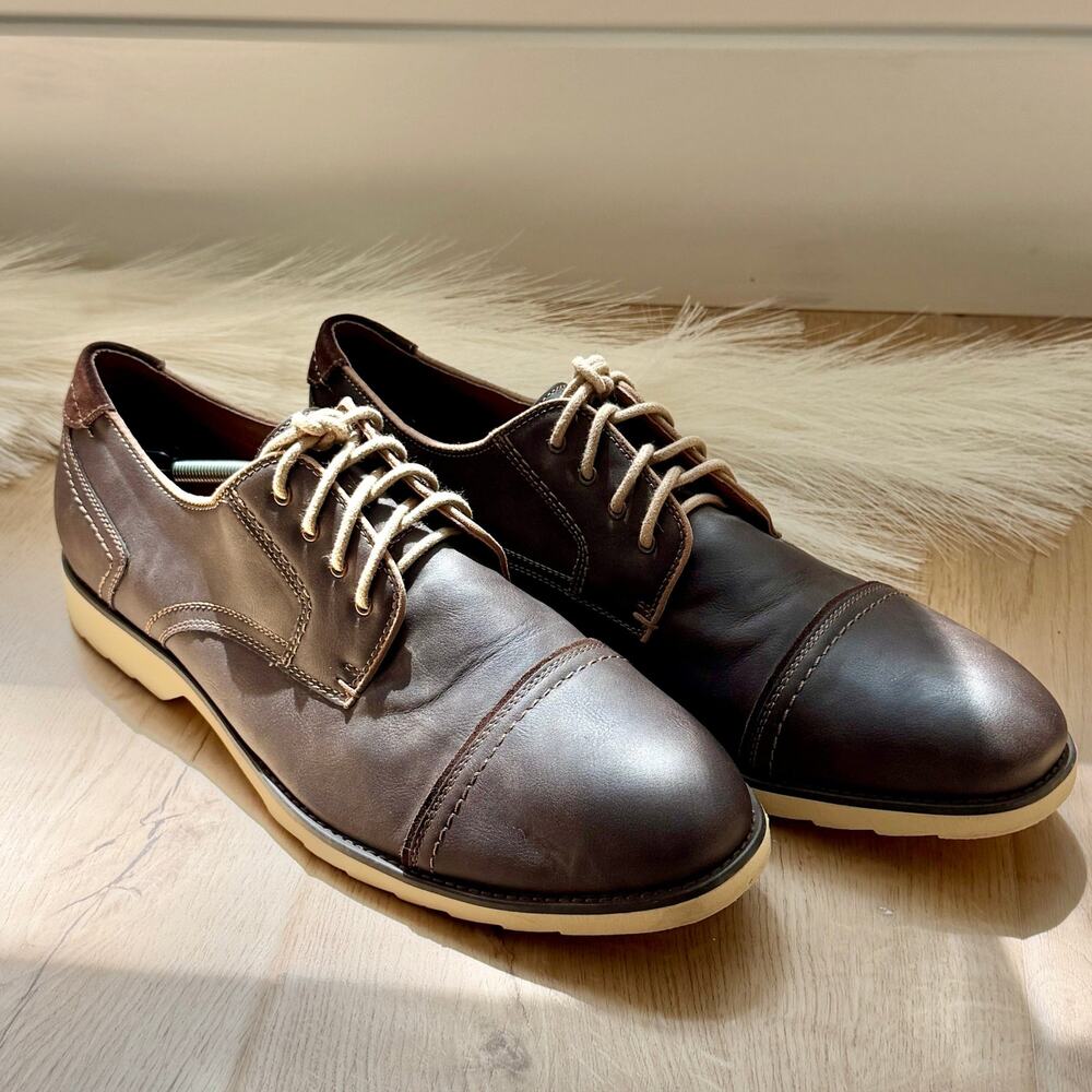 Dockers Murray Brown Cap-Toe Oxford Shoes – Men's Size 13